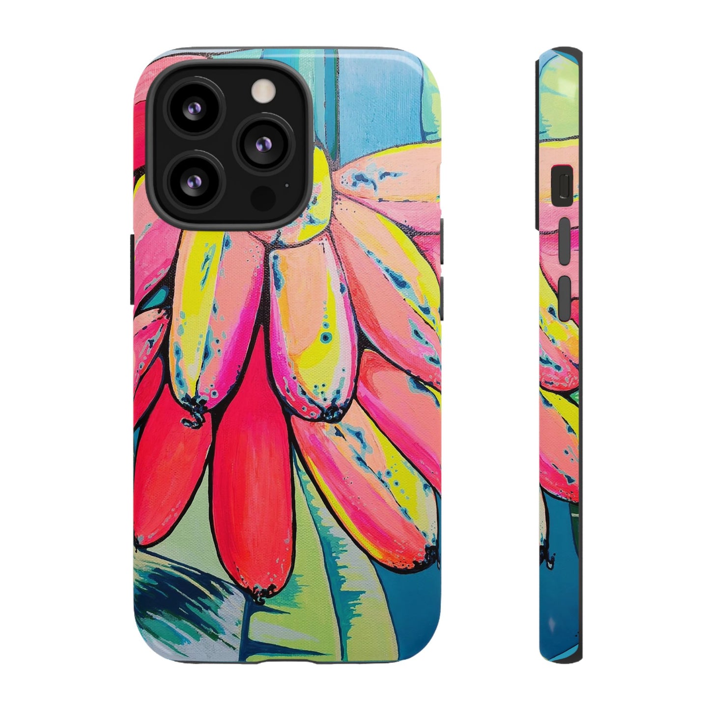 Neon Primitivo Bananas Tough Phone Case