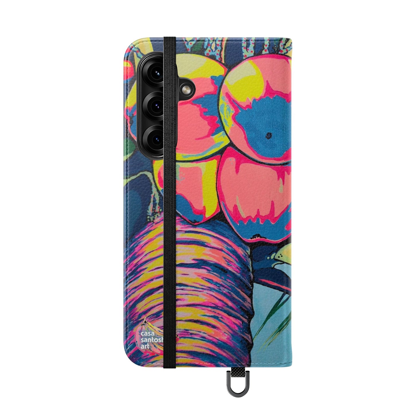 Neon Coconuts Flip Phone Case – Wallet Cover with Card Slots