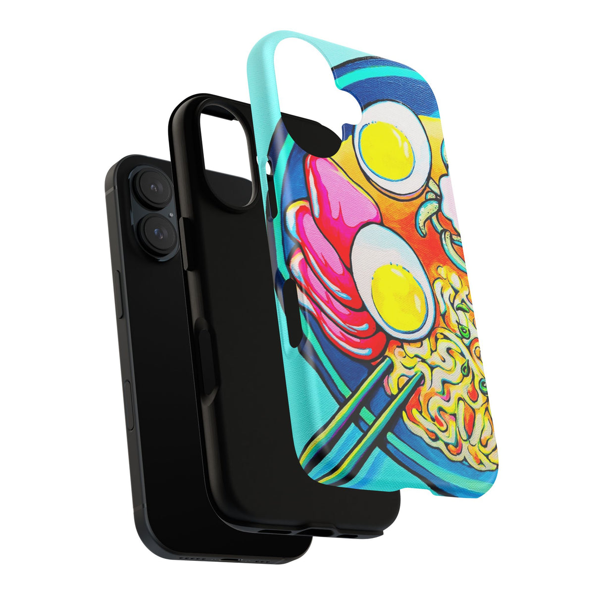 Coque de téléphone résistante Neon Ramen