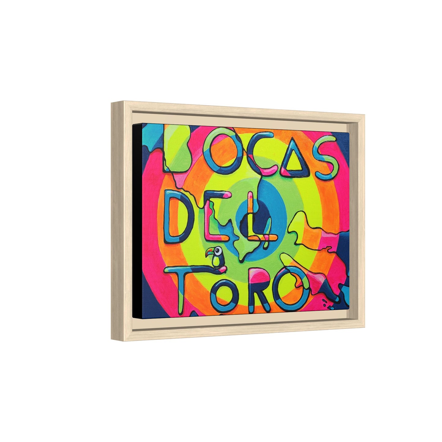 Framed Bocas Del Toro Islands Canvas Print