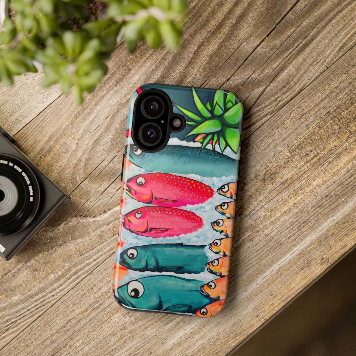 Neon Cabo Fish Market Tough Phone Case