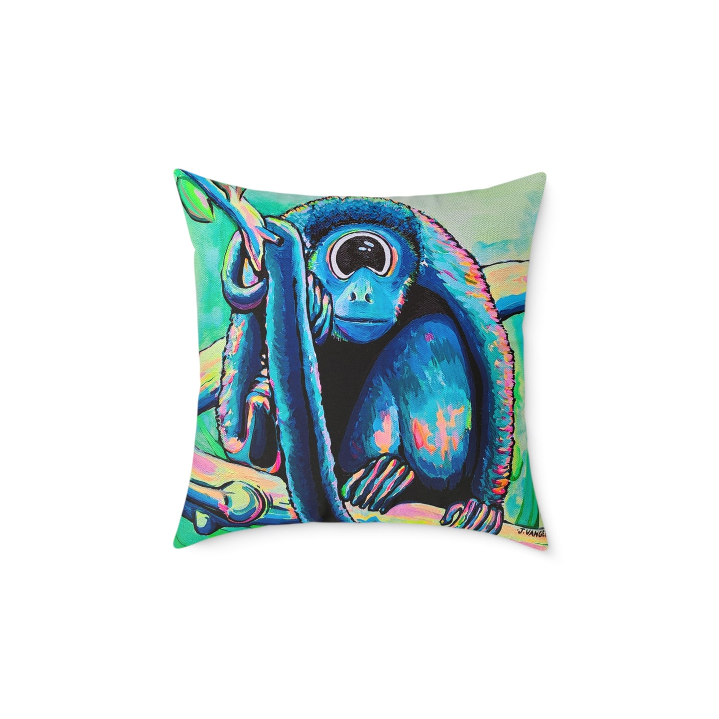 Cyclops Monkey Art Canvas Decorative Pillow