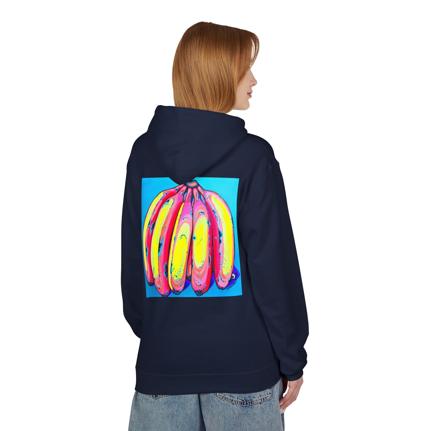 Unisex Neon Fat Bananas Soft Hoodie