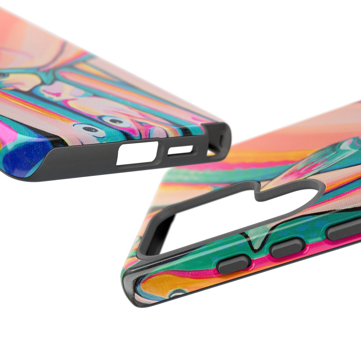 Neon Fish Tough Phone Case