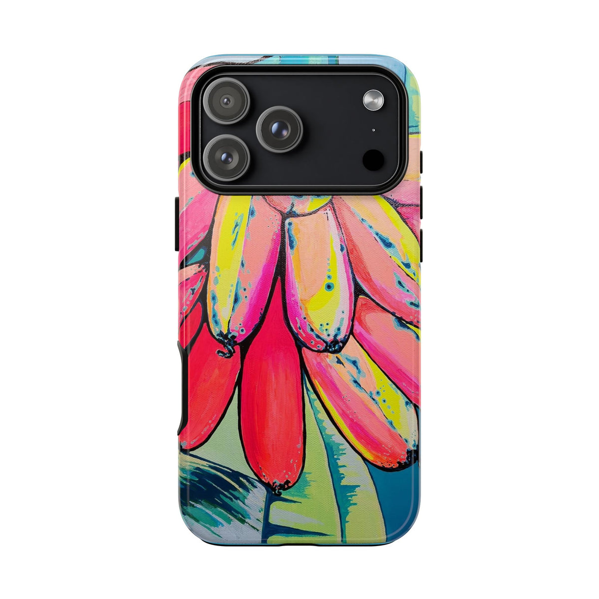 Neon Primitivo Bananas Tough Phone Case