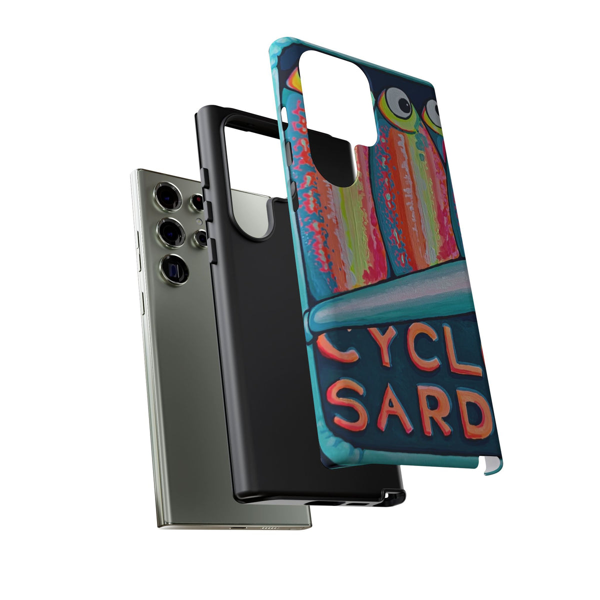 Neon Sardines Tough Phone Case