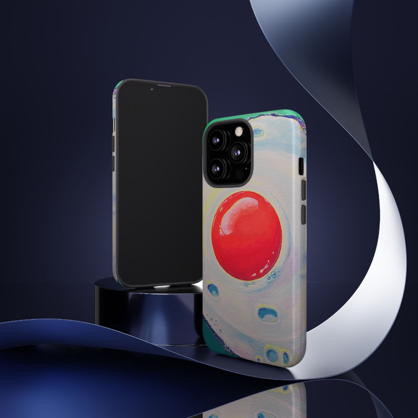 Neon Fried Egg Tough Phone Case