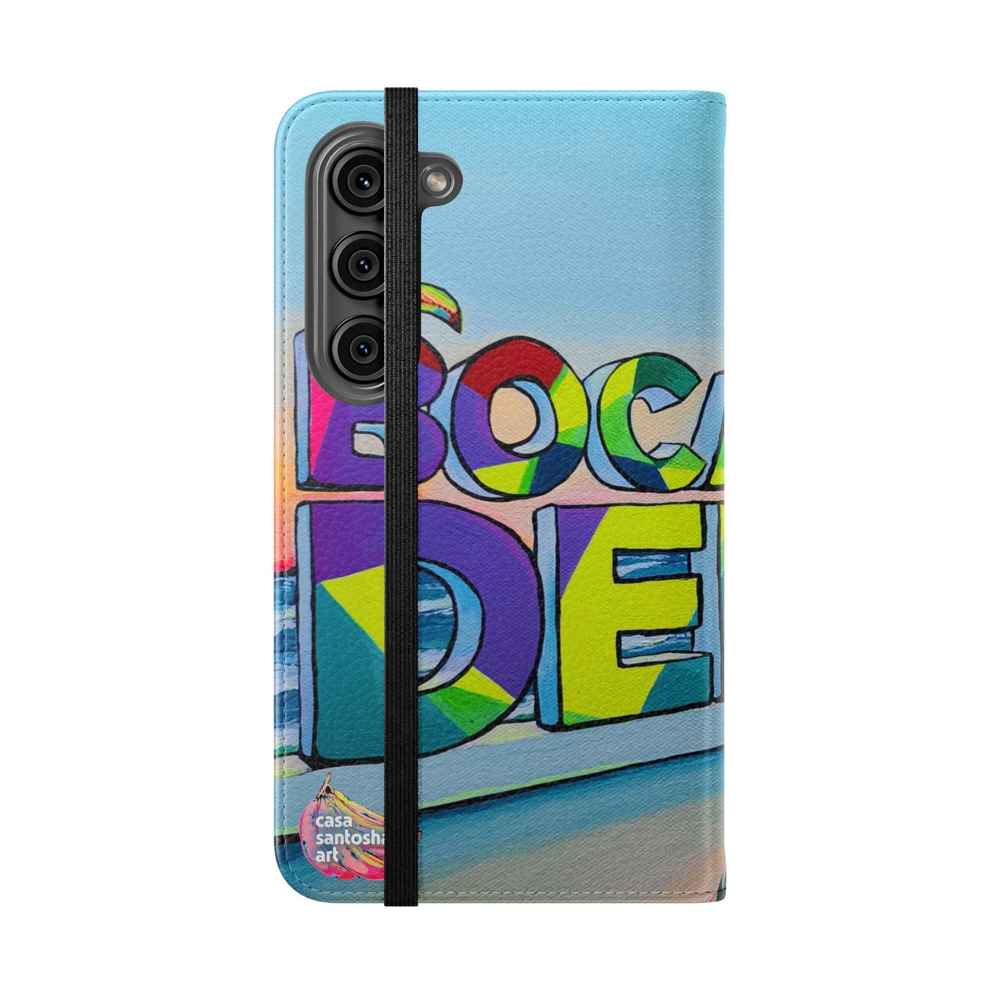 Bocas Del Toro Sign Flip Phone Case – Wallet Cover with Card Slots