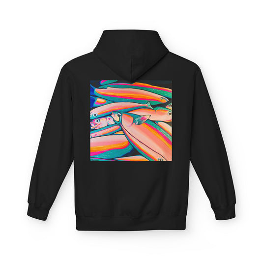 Unisex Neon Fish Soft Hoodie