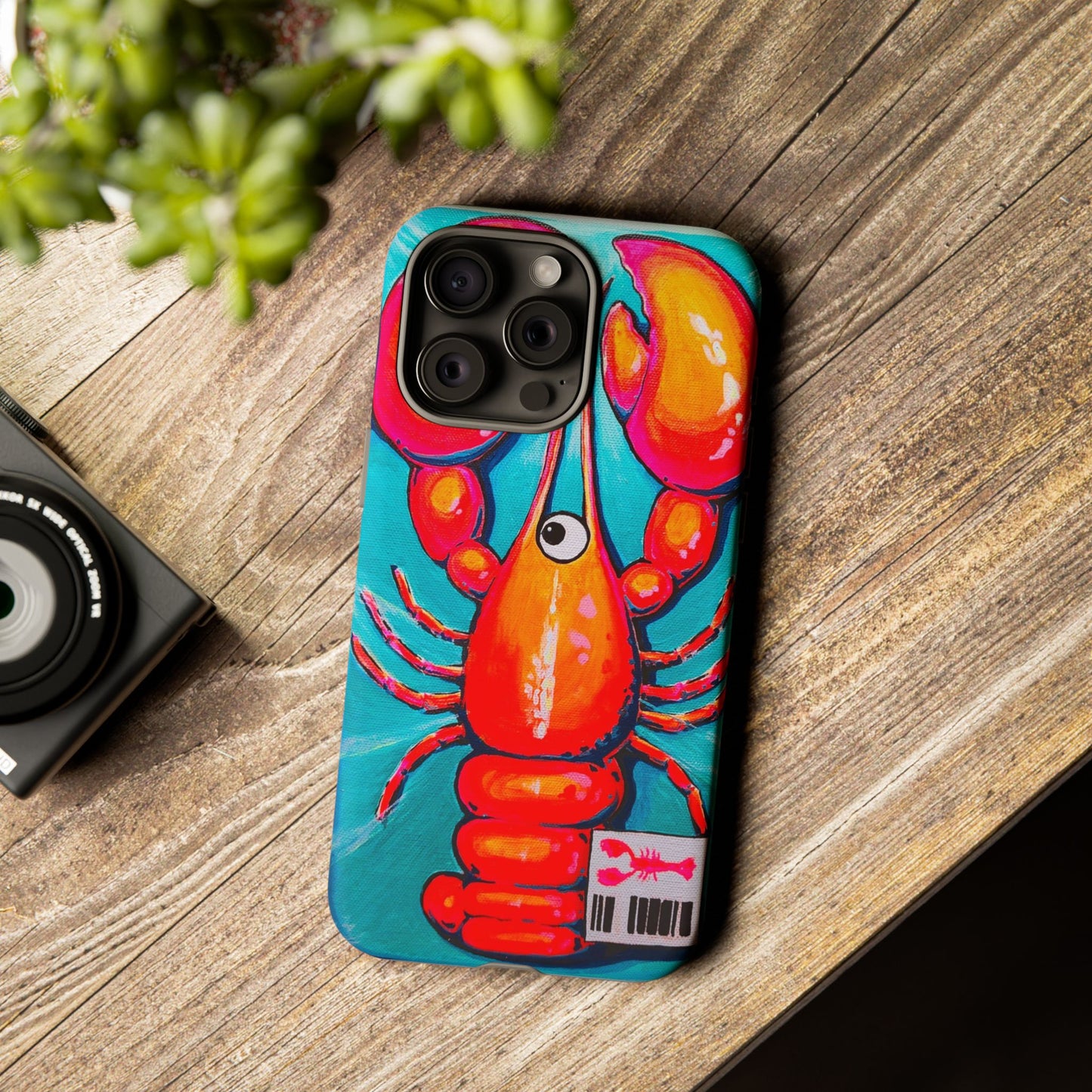 Neon Lobster Tough Phone Case