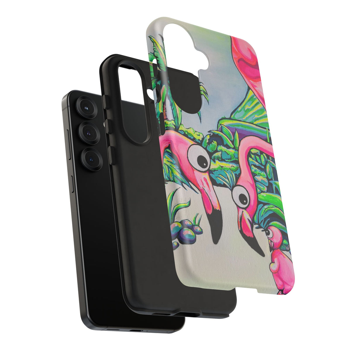 Cyclops Flamingo Family Tough Phone Case