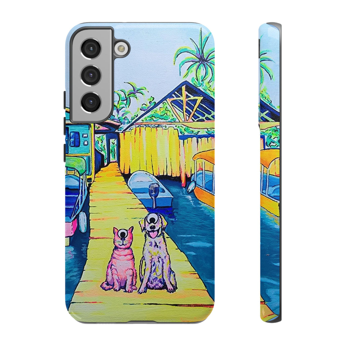 Cyclops Cat and Dog in Bocas Tough Phone Case