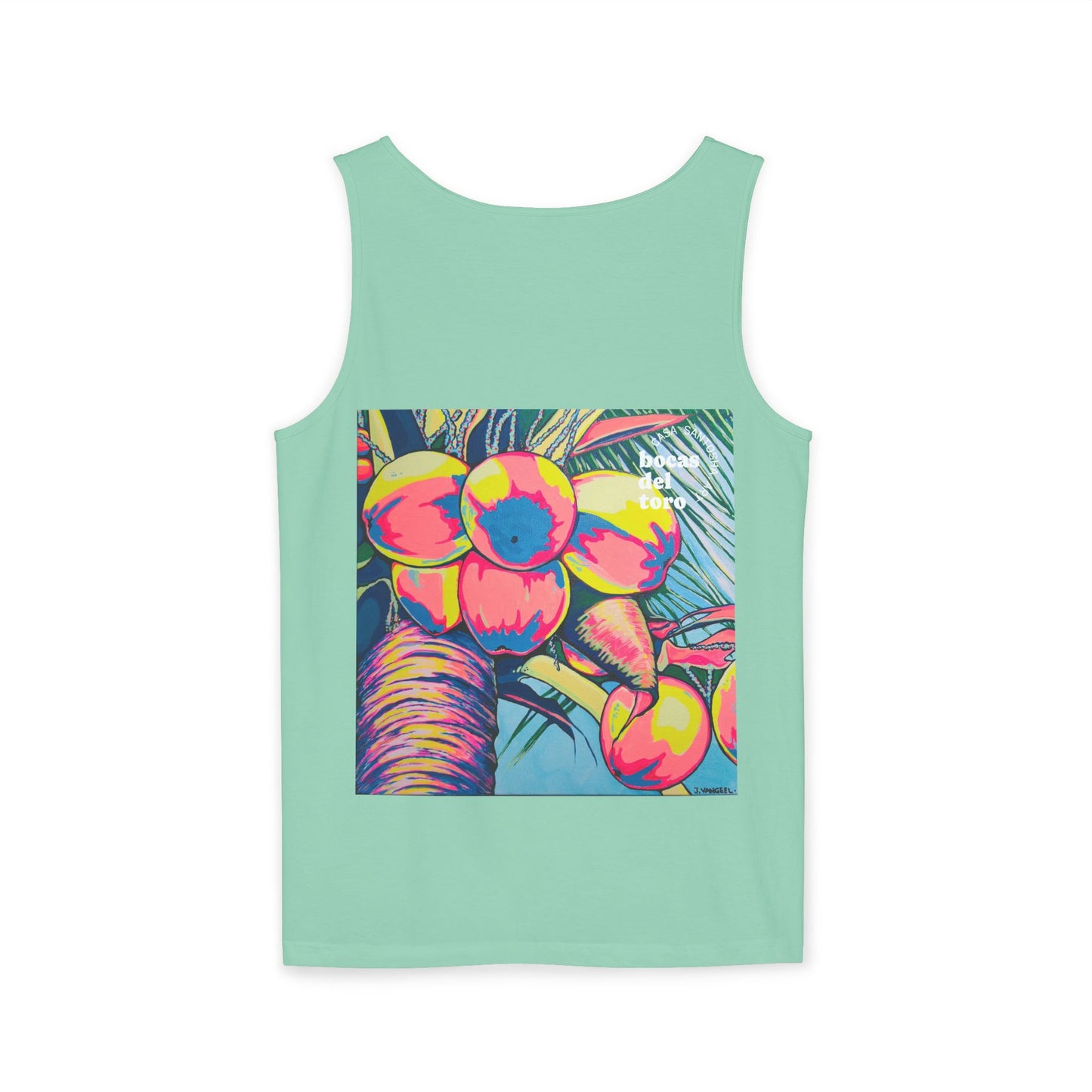 Unisex Neon Coconuts Tank Top - Perfect for Summer Vibes