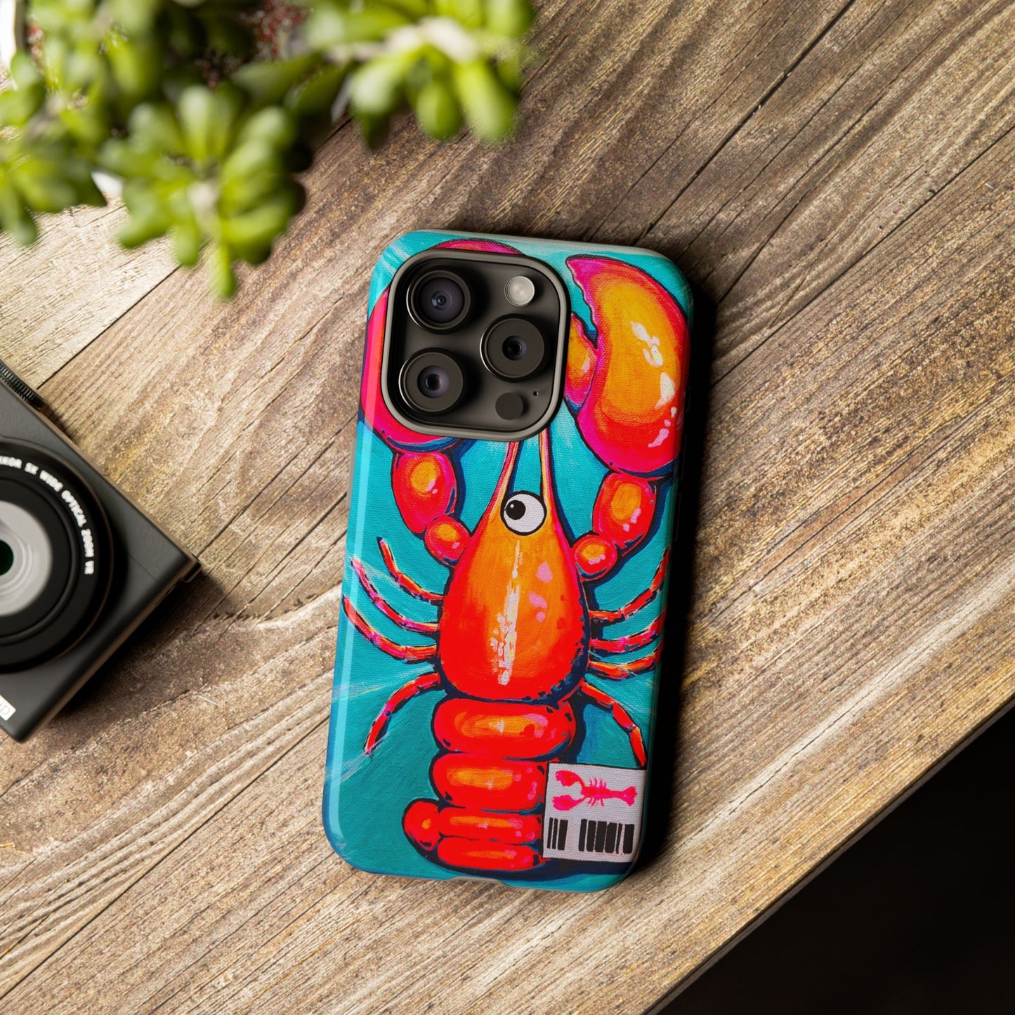 Neon Lobster Tough Phone Case