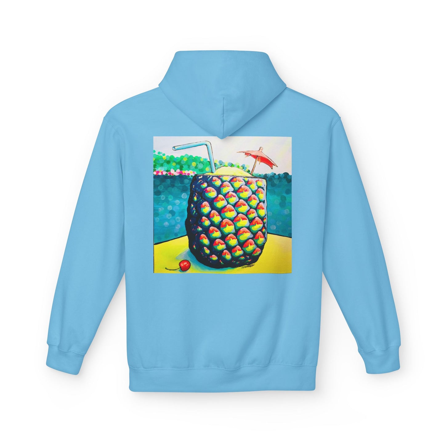 Unisex Neon Piña Colada Soft Hoodie