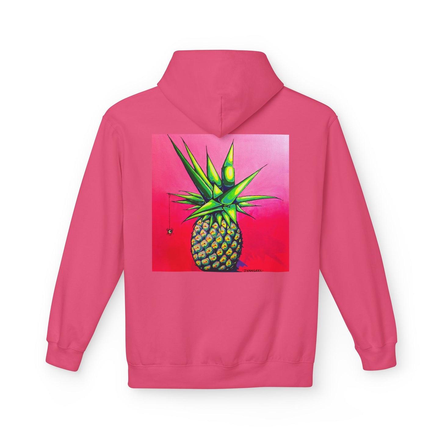 Unisex Neon Pineapple Soft Hoodie