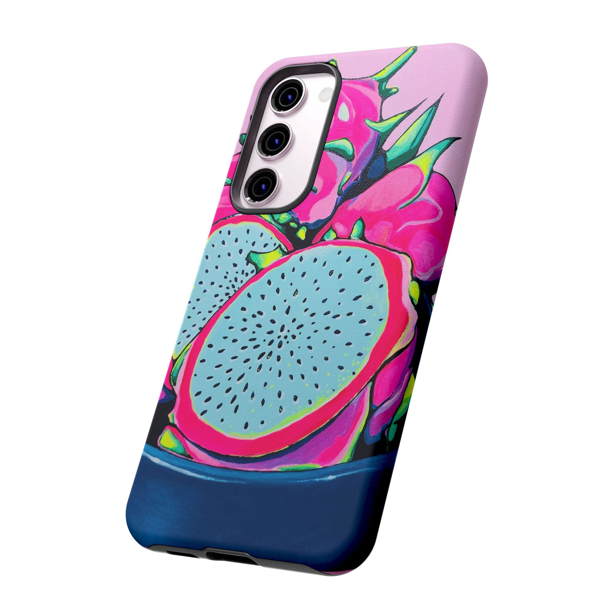 Coque de téléphone résistante Pitaya Rose Néon