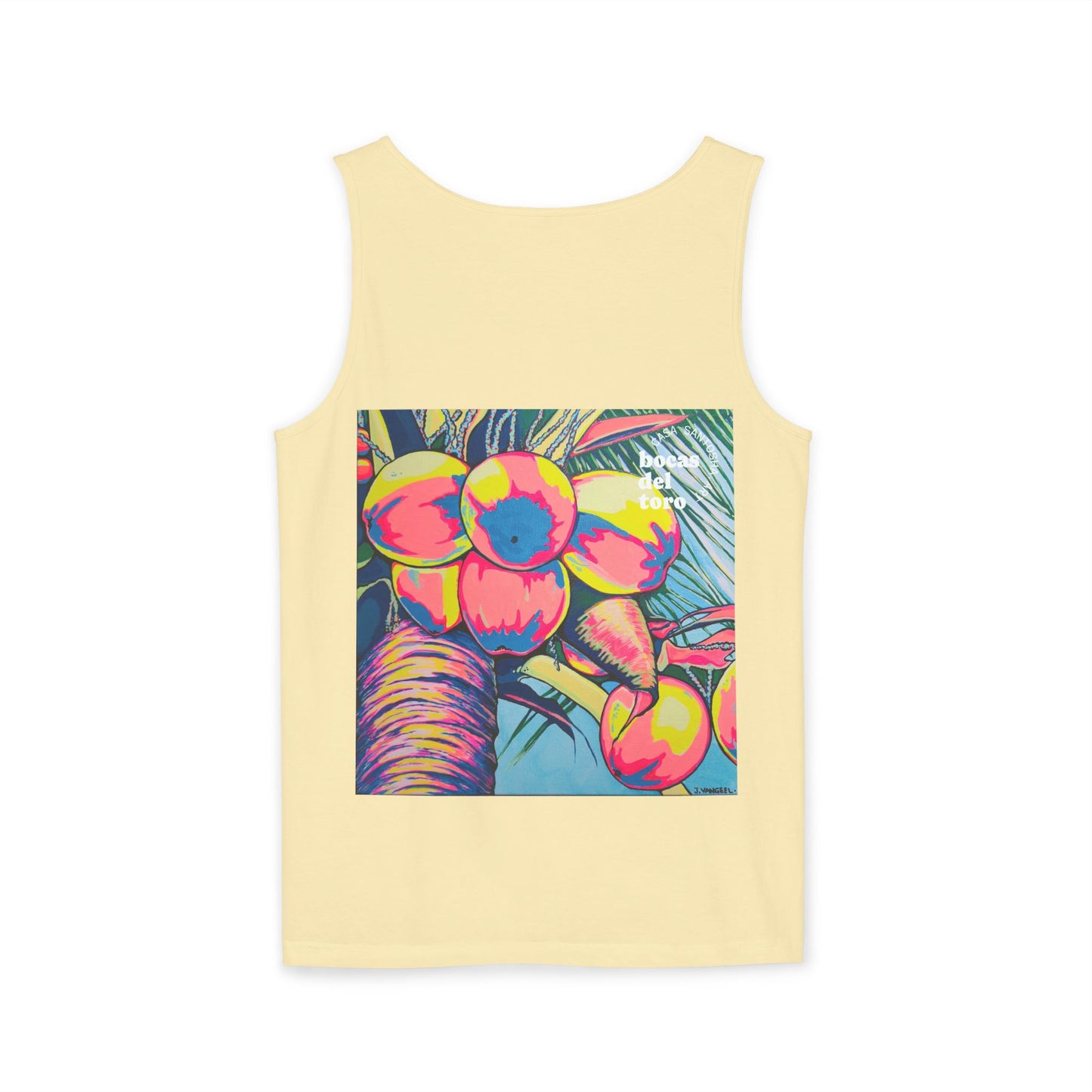 Unisex Neon Coconuts Tank Top - Perfect for Summer Vibes