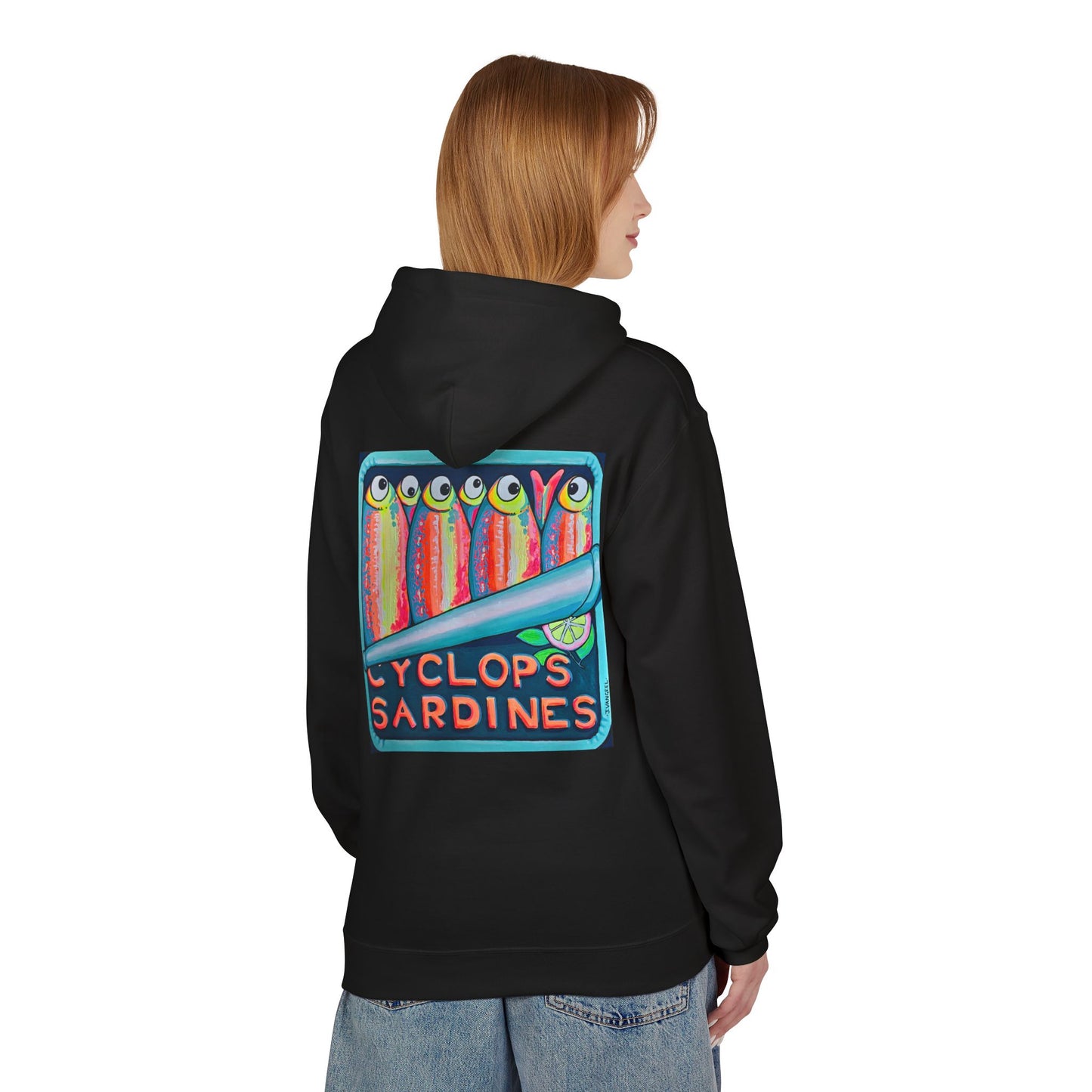 Unisex Neon Sardines Soft Hoodie