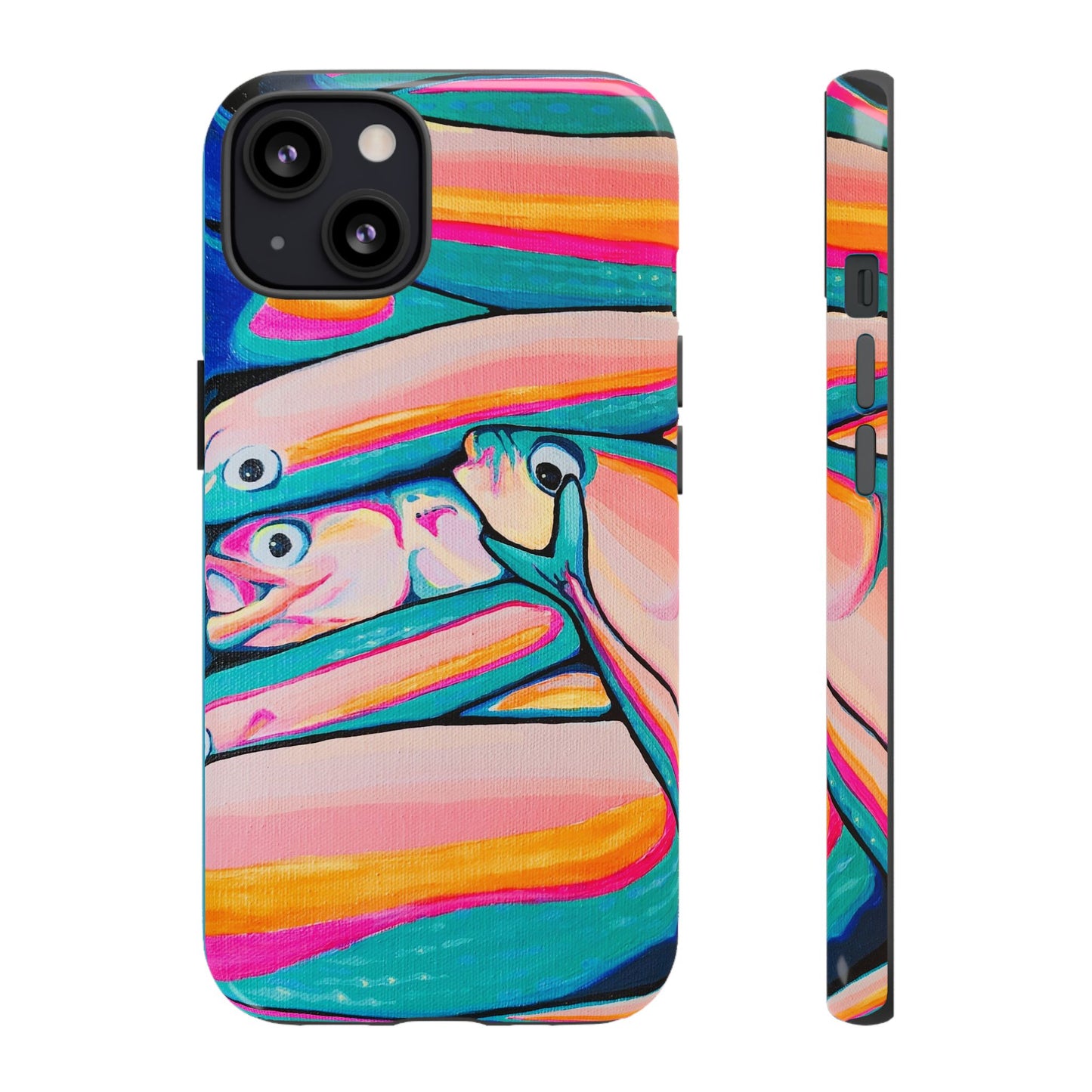 Neon Fish Tough Phone Case