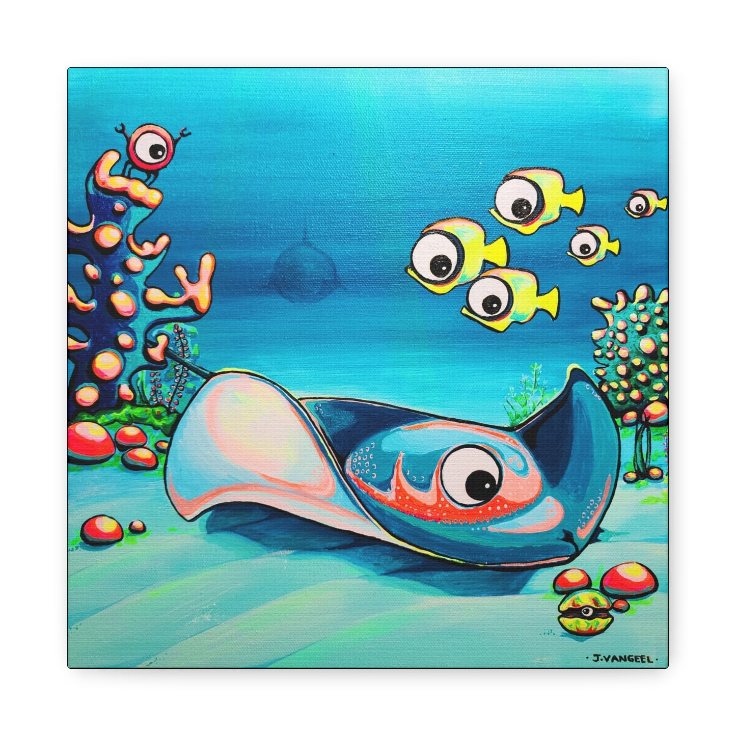 Cyclops Stingray Canvas Wall Art