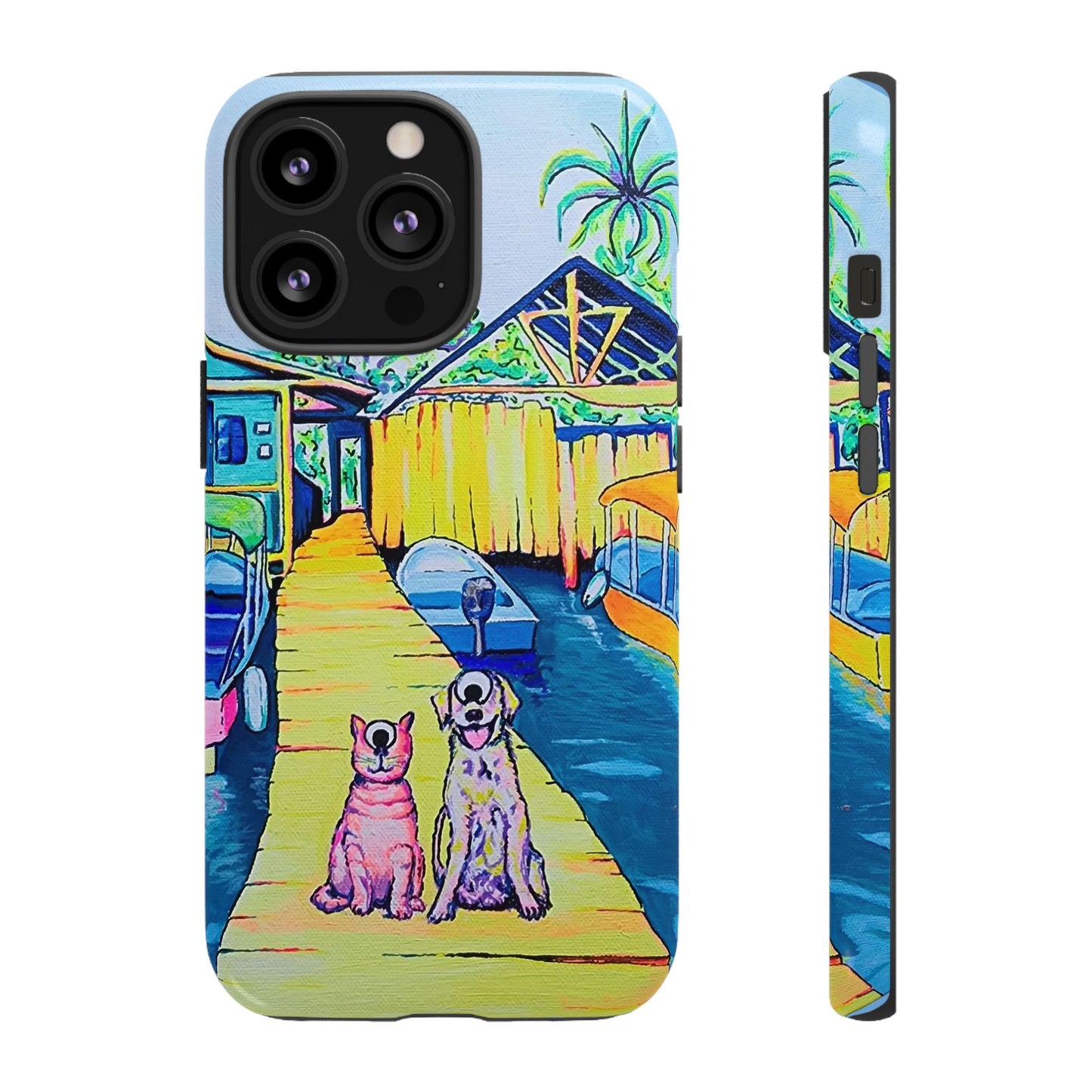 Cyclops Cat and Dog in Bocas Tough Phone Case