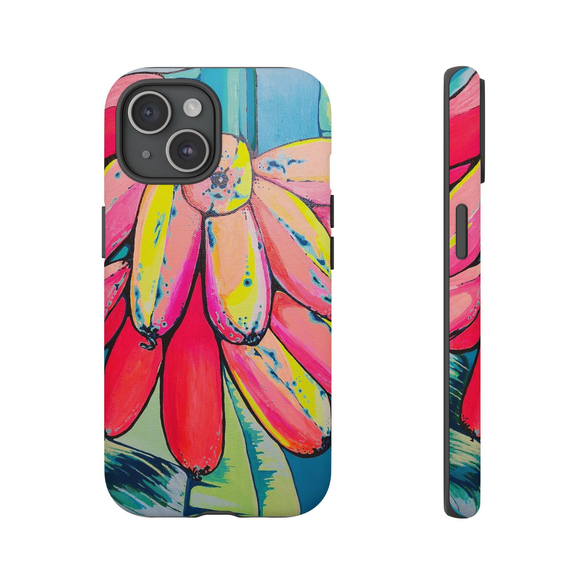 Neon Primitivo Bananas Tough Phone Case