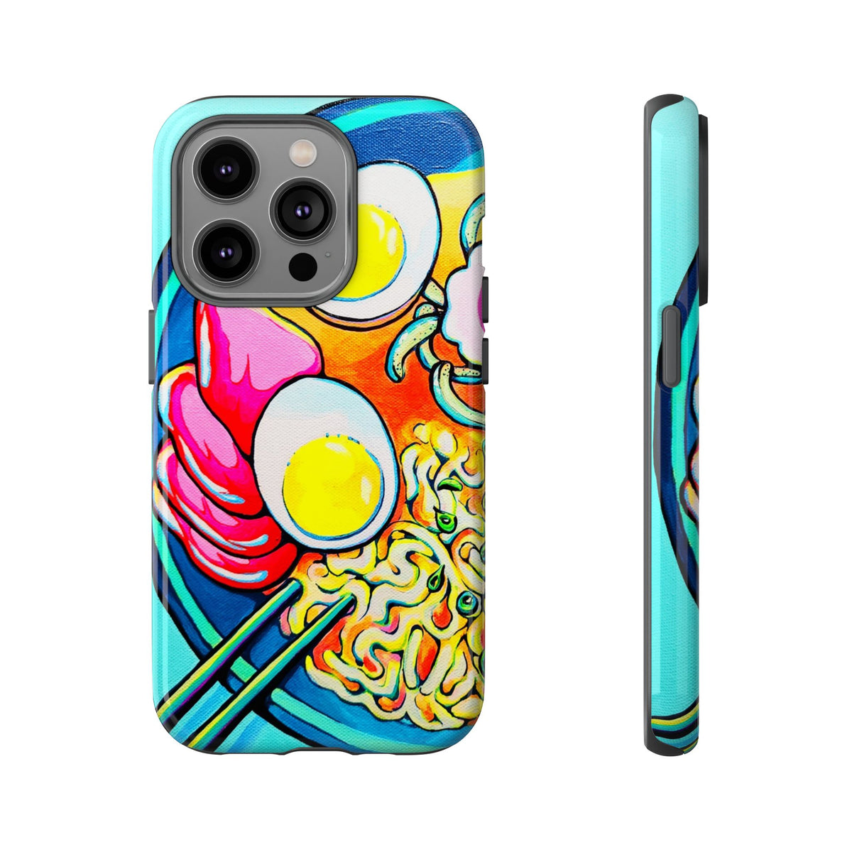 Coque de téléphone résistante Neon Ramen