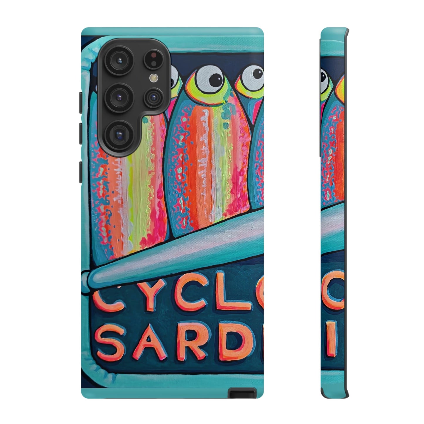 Neon Sardines Tough Phone Case