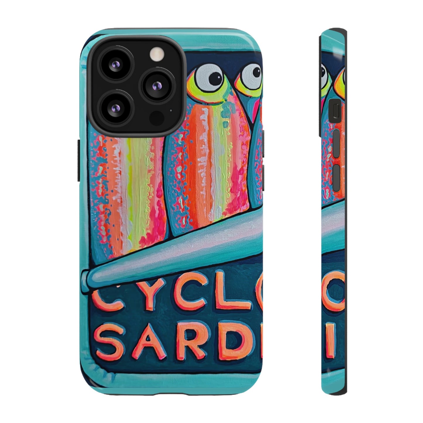 Neon Sardines Tough Phone Case