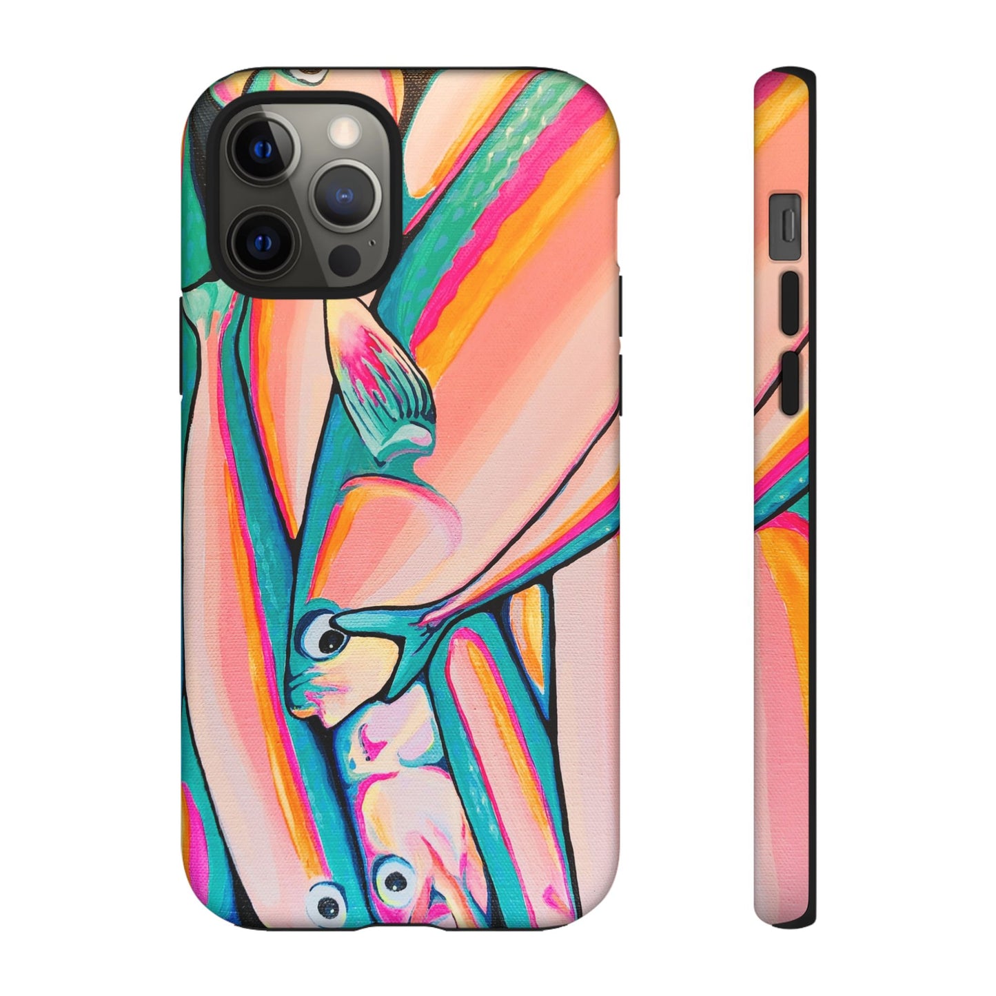 Neon Fish Tough Phone Case