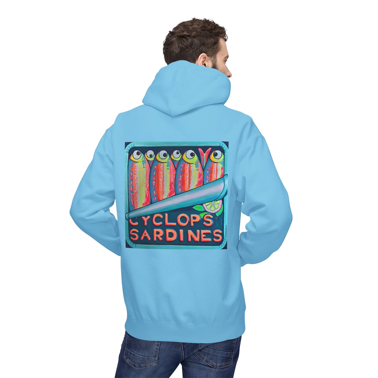 Unisex Neon Sardines Soft Hoodie