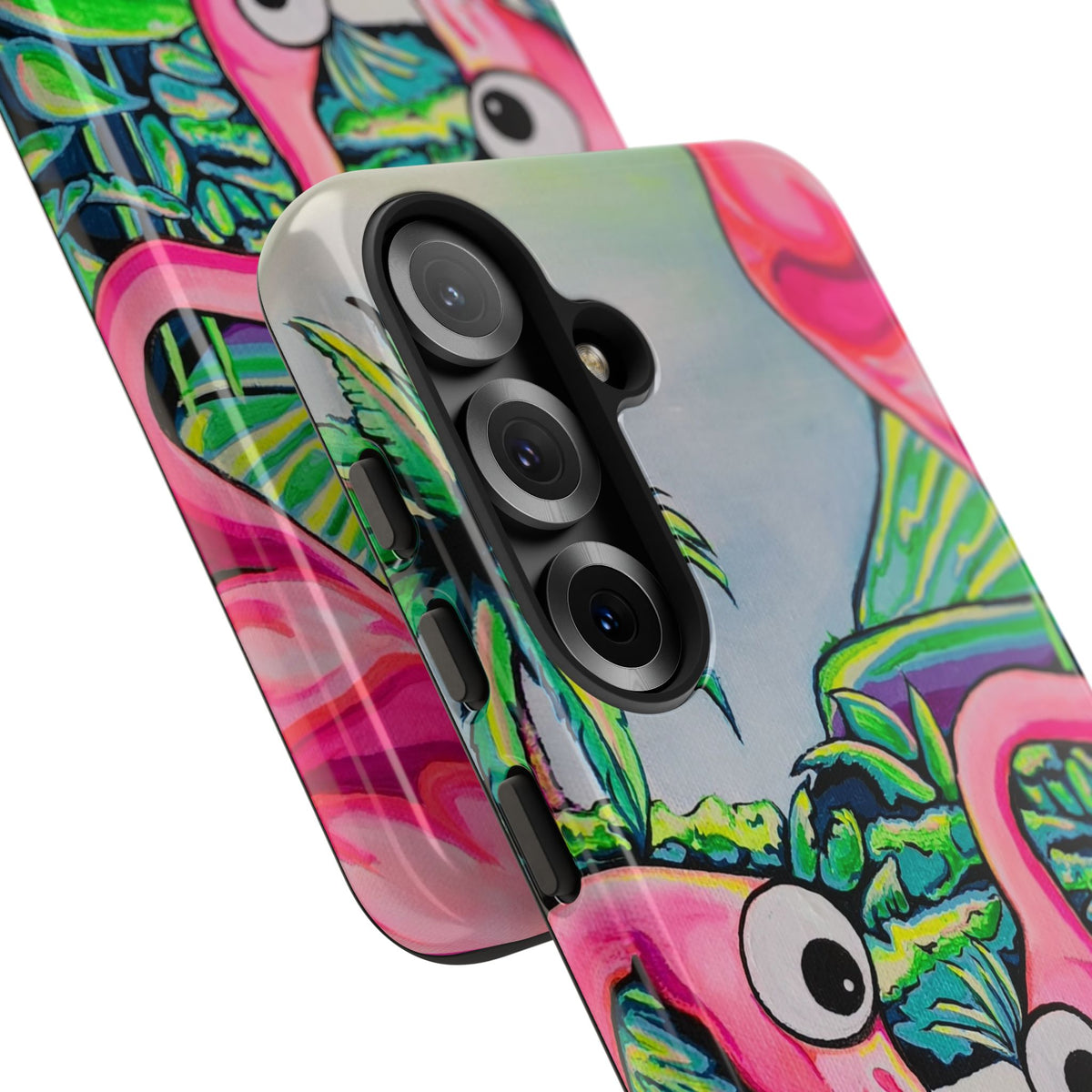 Cyclops Flamingo Family Tough Phone Case