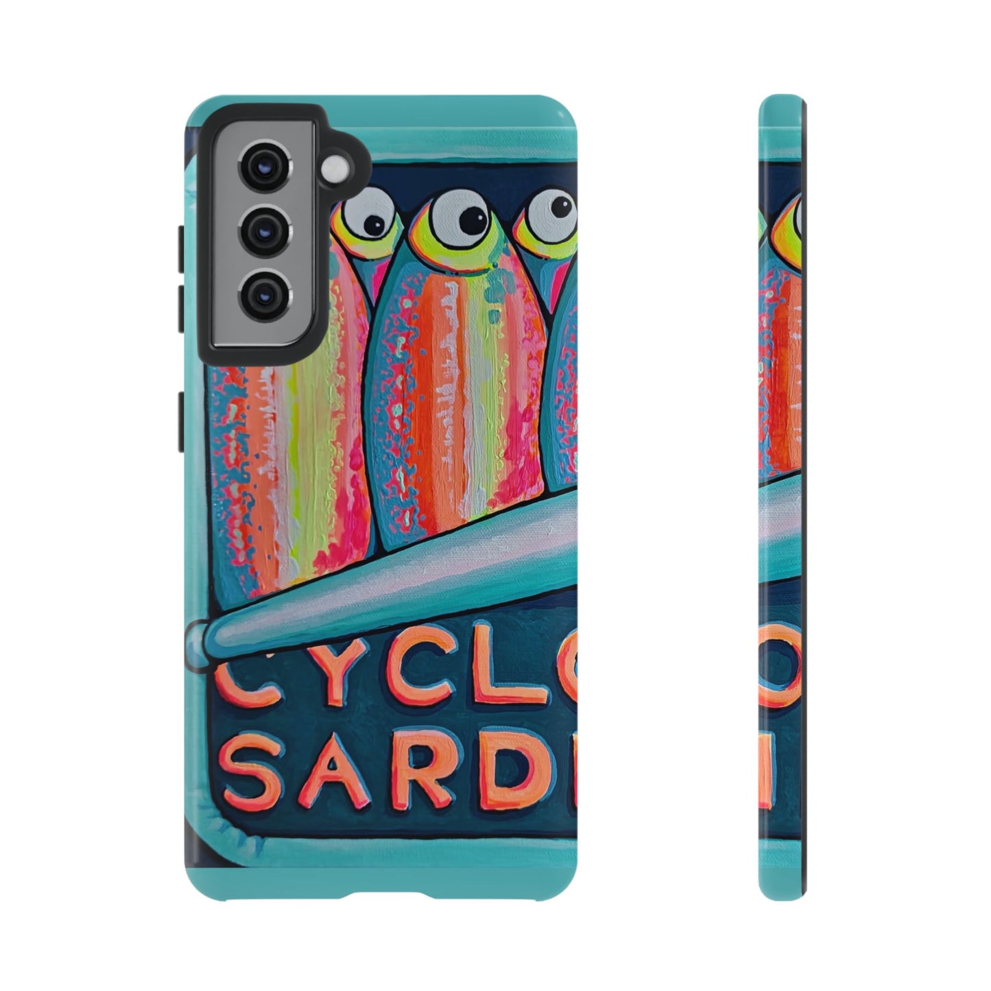 Neon Sardines Tough Phone Case
