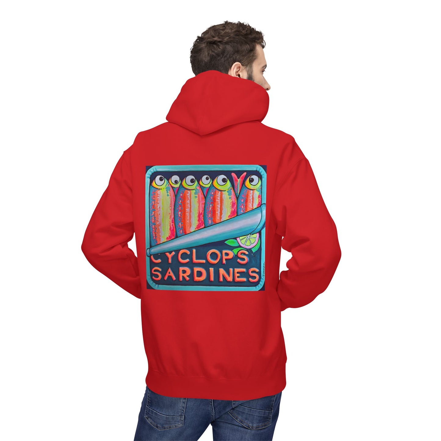 Unisex Neon Sardines Soft Hoodie