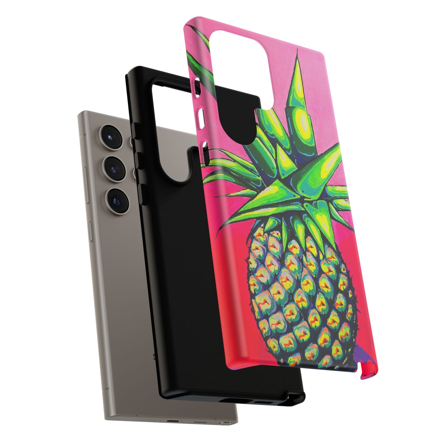 Neon Pineapple Tough Phone Case