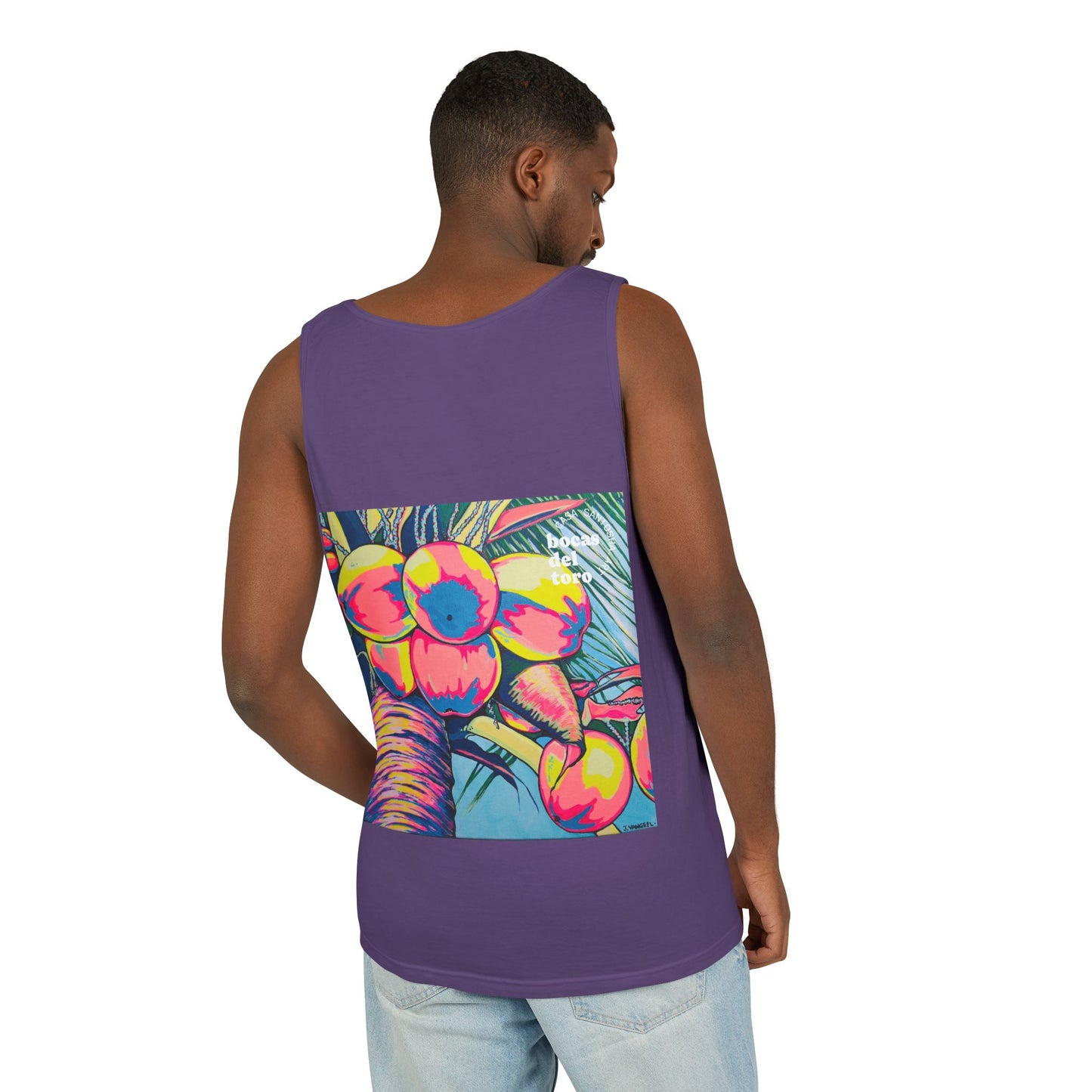 Unisex Neon Coconuts Tank Top - Perfect for Summer Vibes
