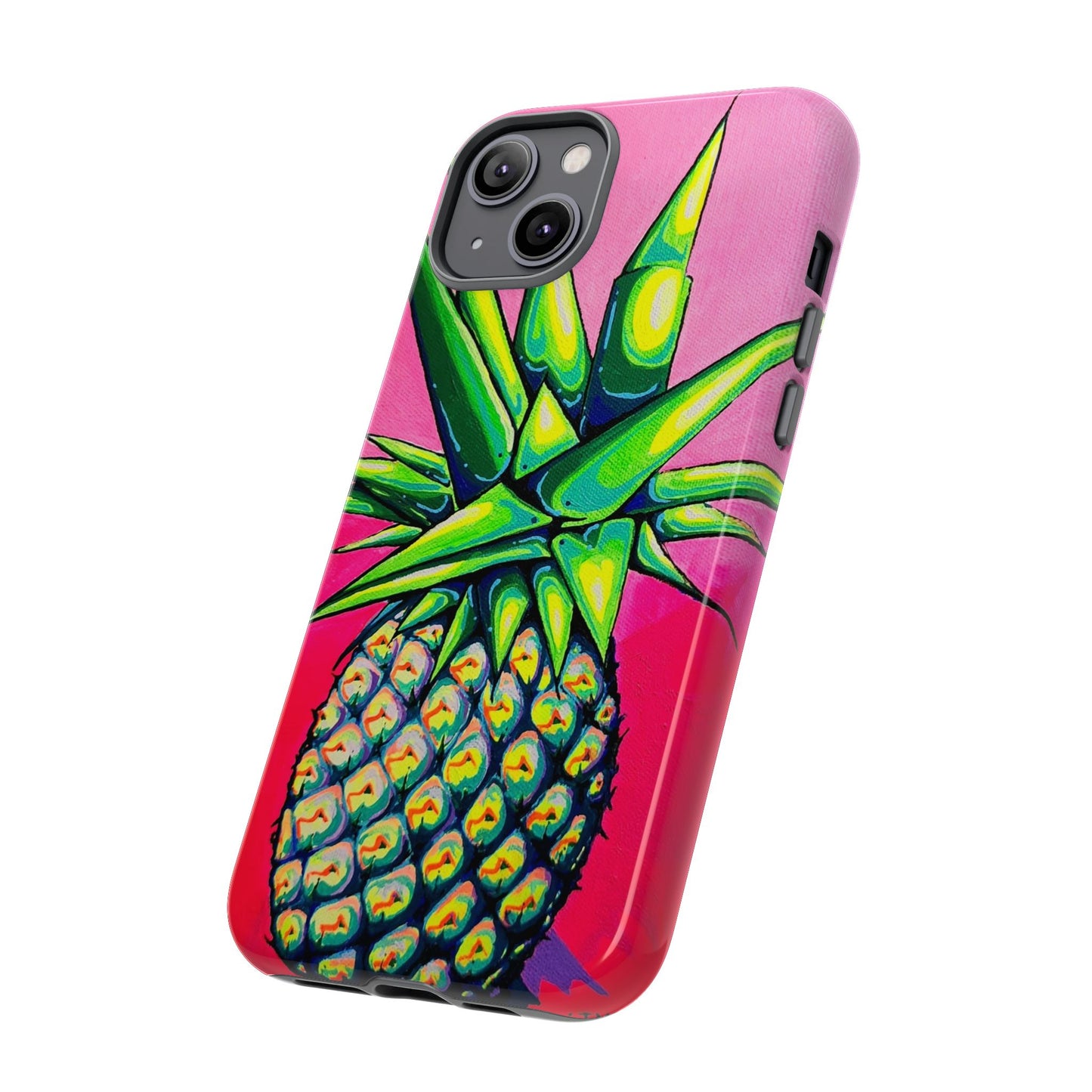Neon Pineapple Tough Phone Case