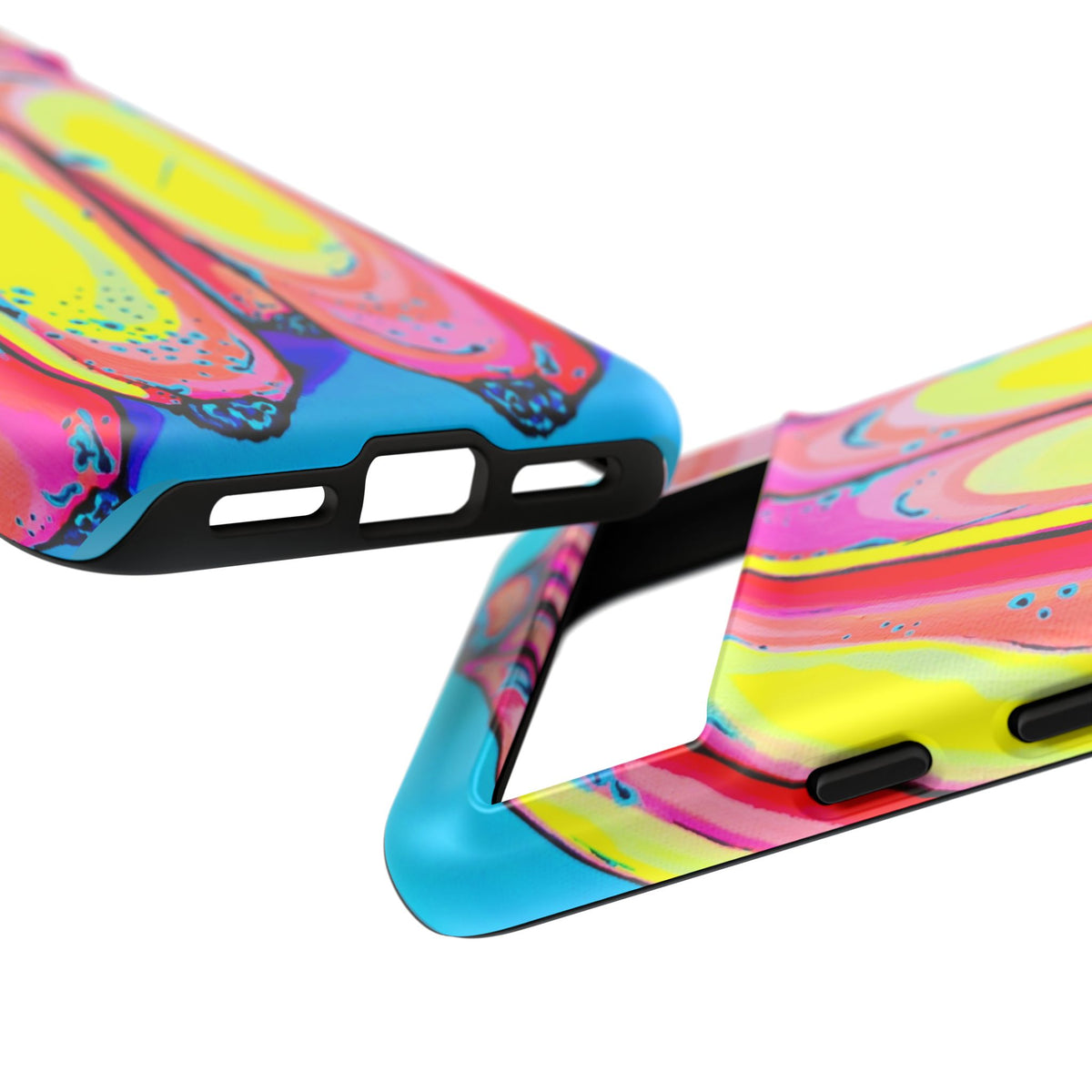 Neon Fat Bananas Tough Phone Case