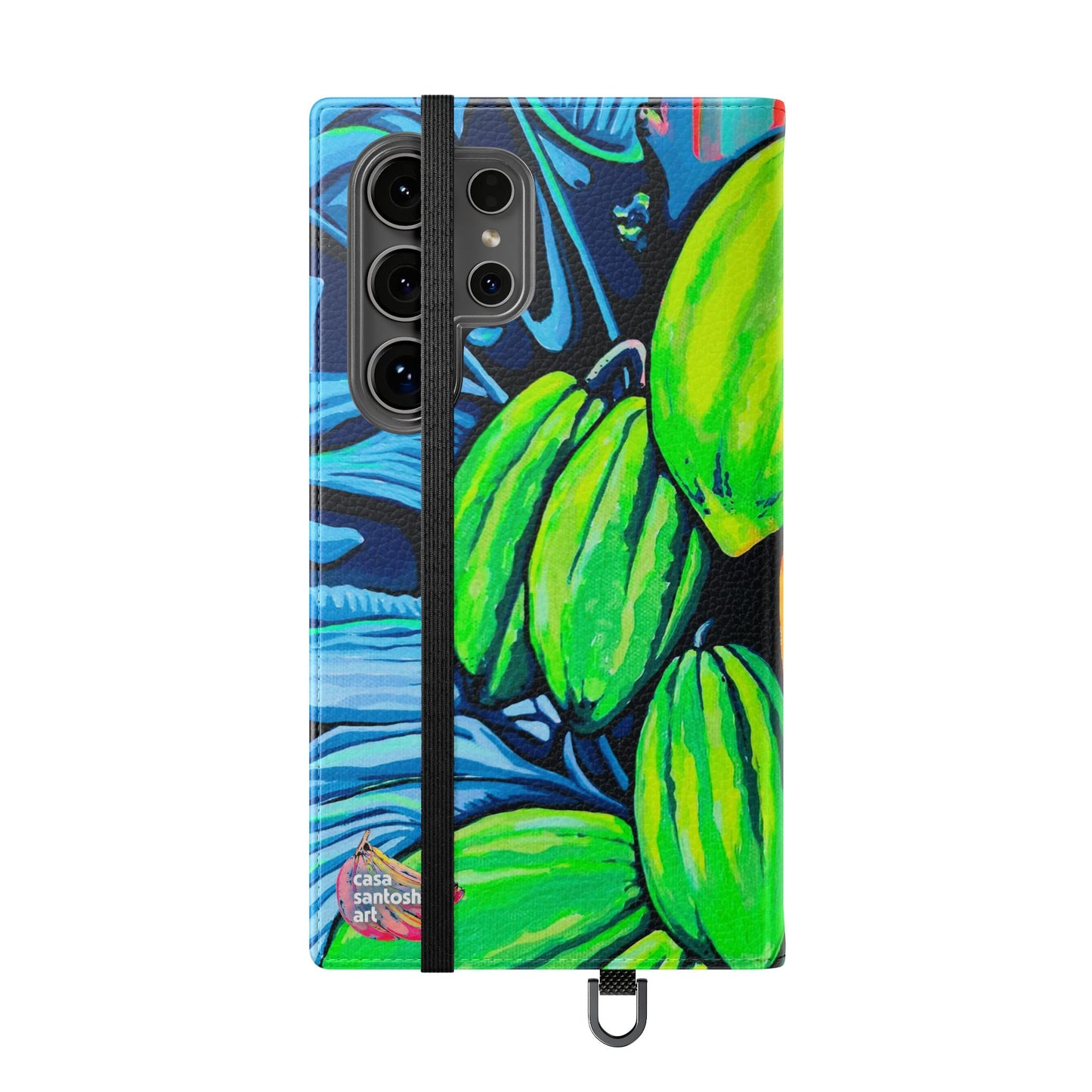Neon Cacao Flip Phone Case – Wallet Cover with Card Slots