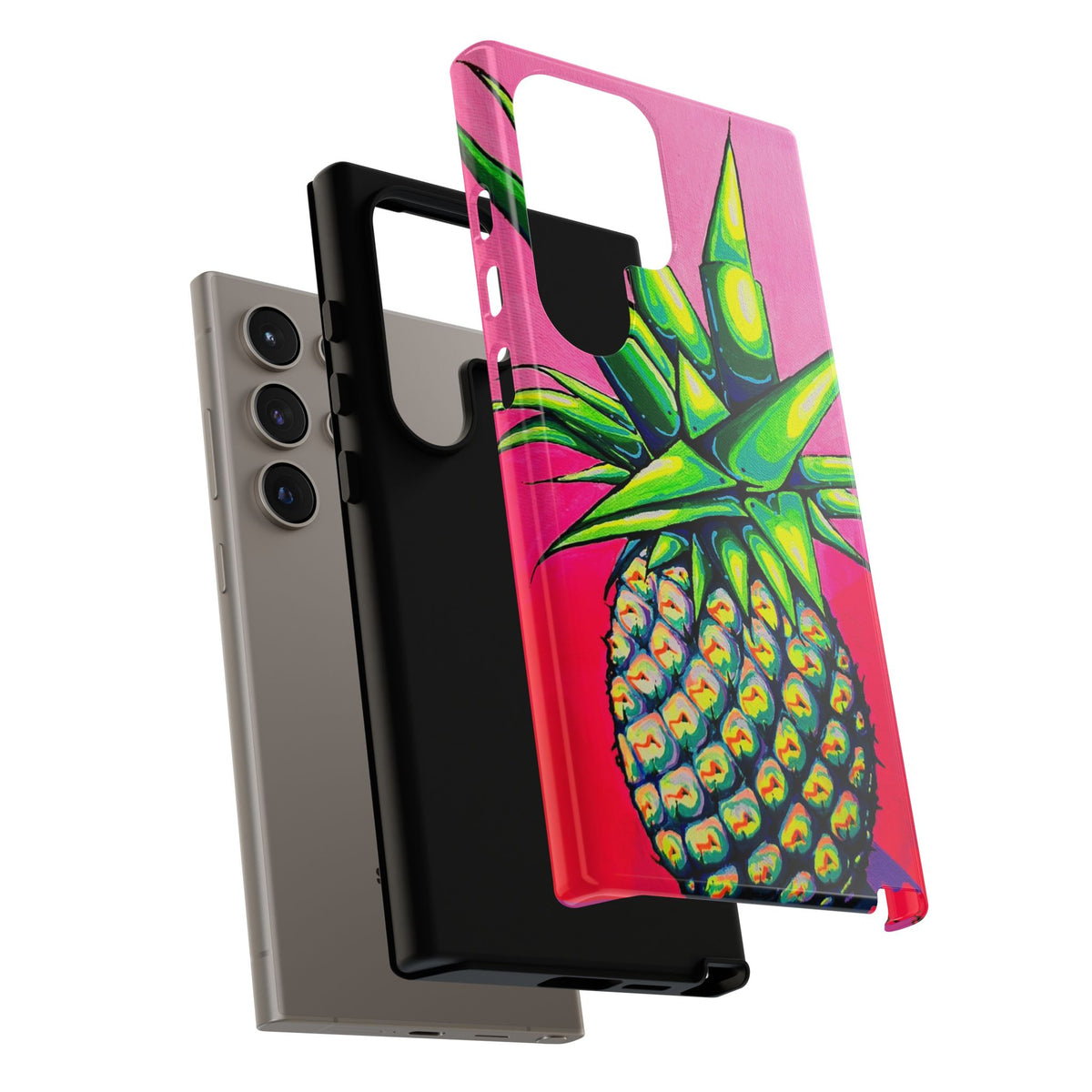 Neon Pineapple Tough Phone Case