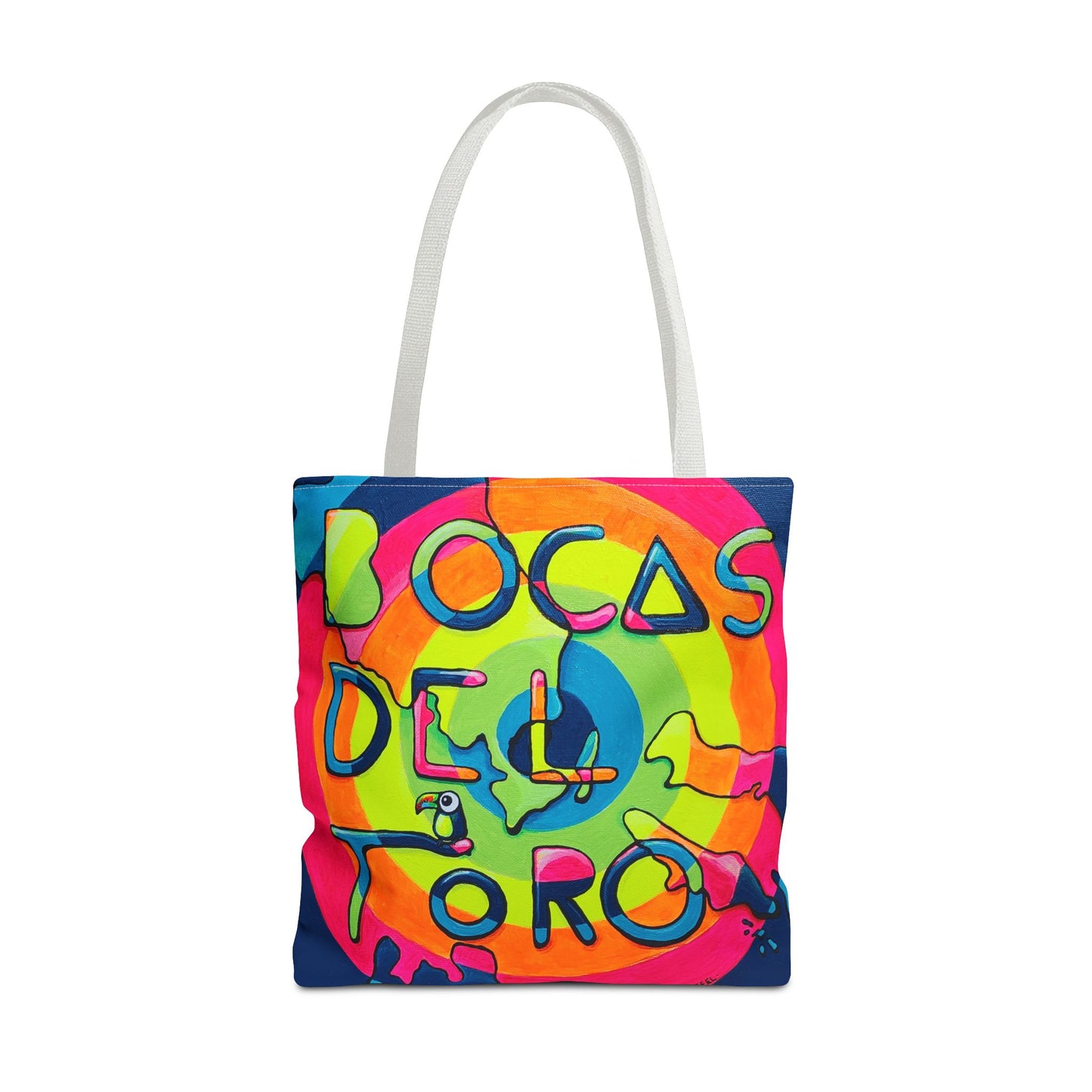 Premium Bocas Del Toro Islands Tote Bag, Original Artist Design, Reusable Shopping Tote,  Eco-Friendly