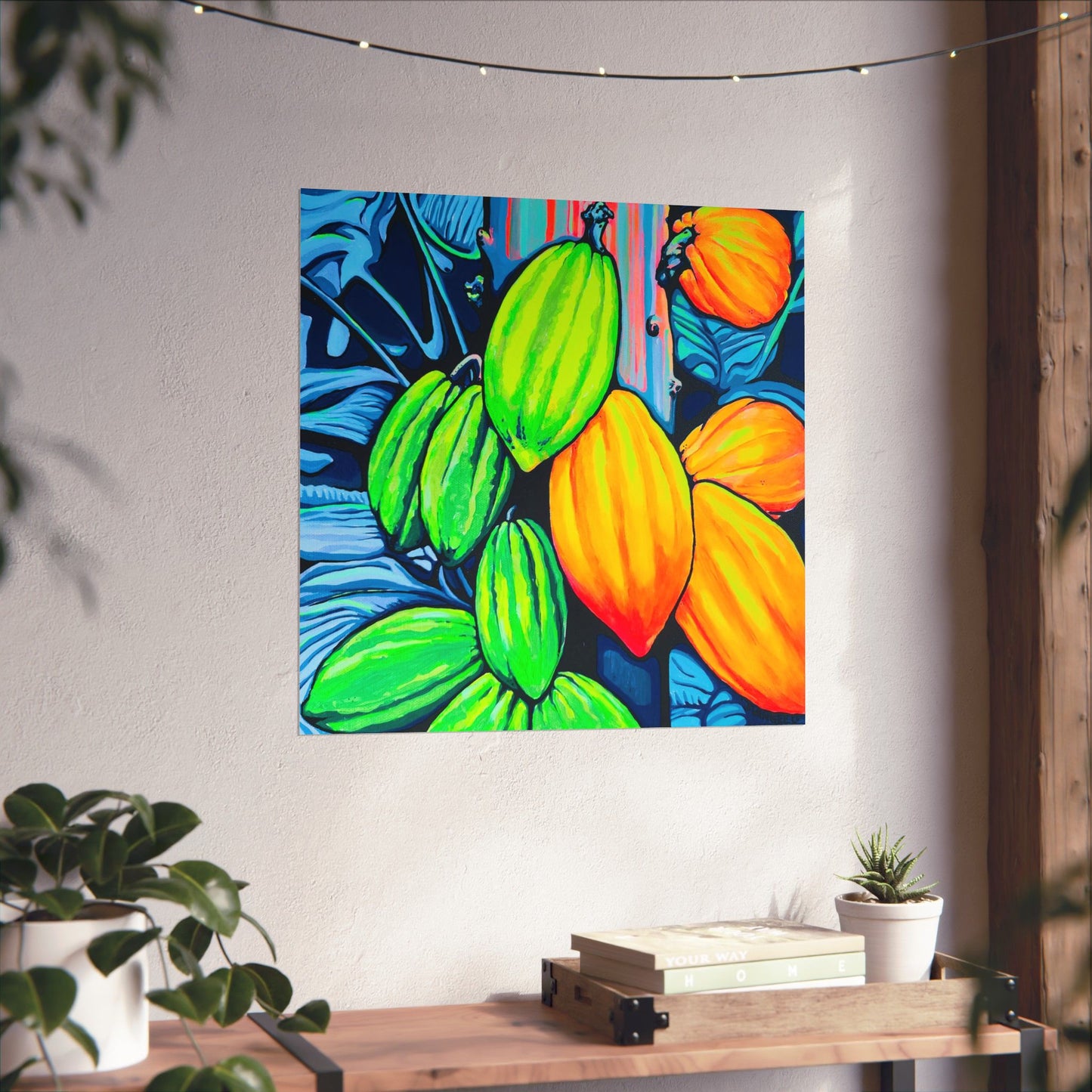 Neon Cacao Giclée Art Poster