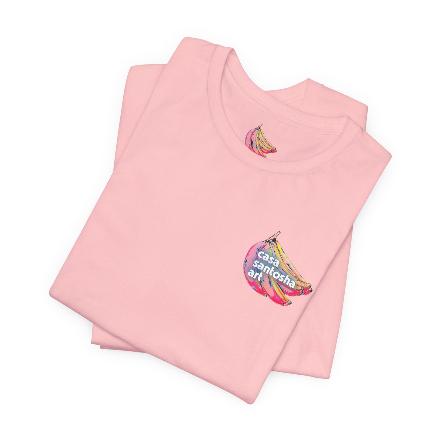 T-shirt unisexe néon à motif poisson frit