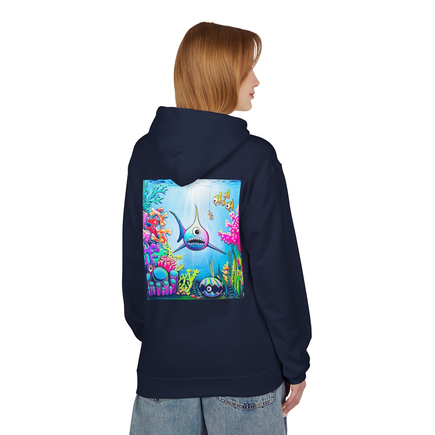 Unisex Cyclops Shark Soft Hoodie