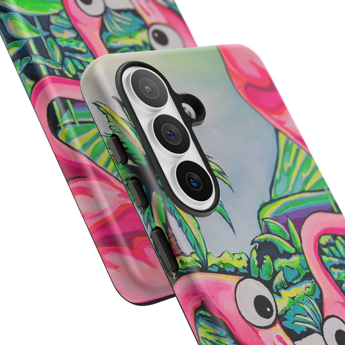 Cyclops Flamingo Family Tough Phone Case