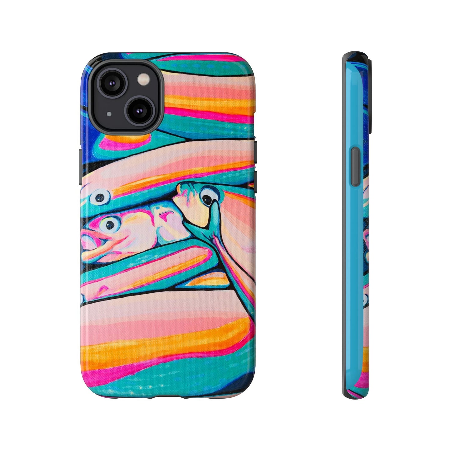 Neon Fish Tough Phone Case