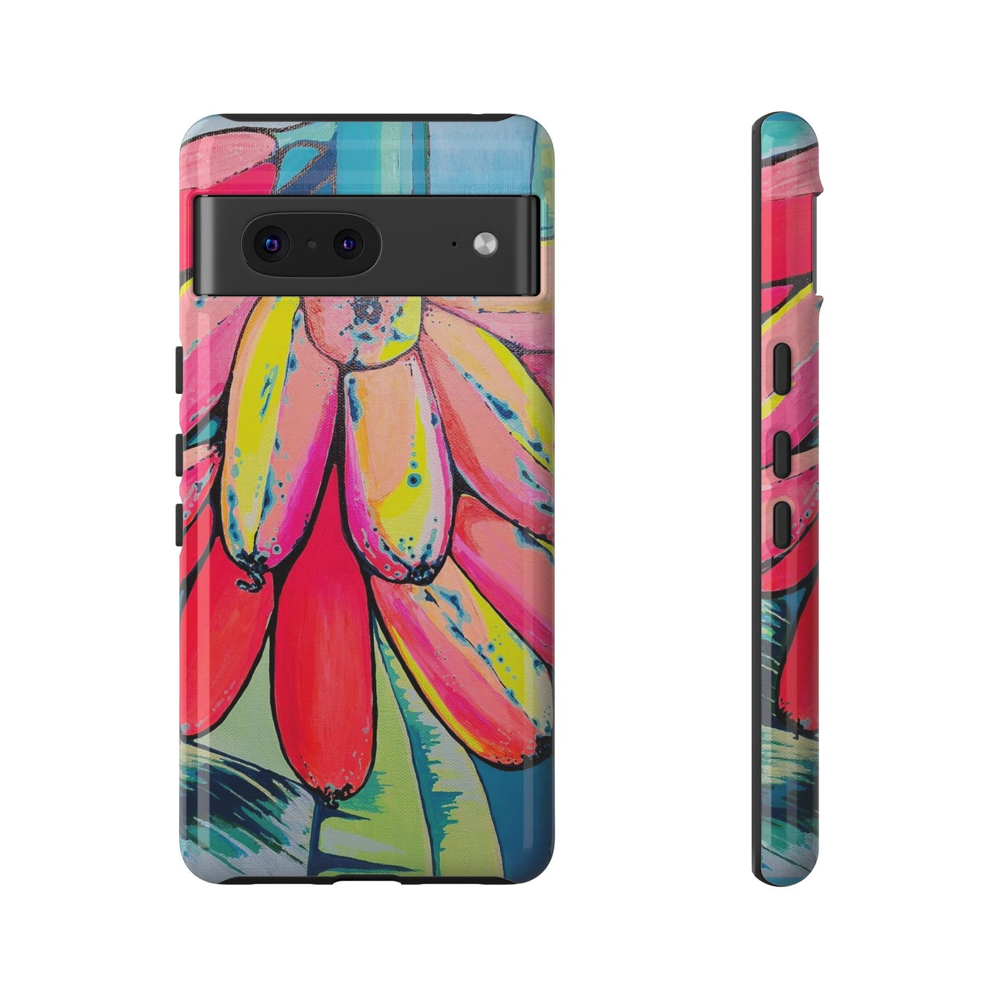 Neon Primitivo Bananas Tough Phone Case