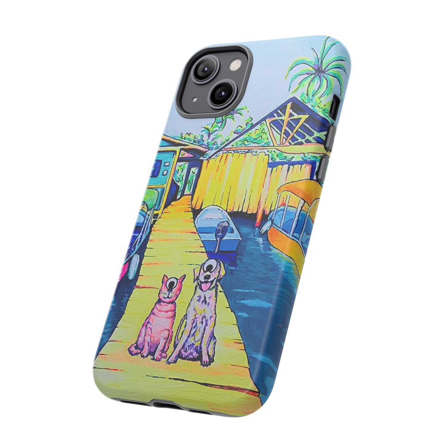 Cyclops Cat and Dog in Bocas Tough Phone Case