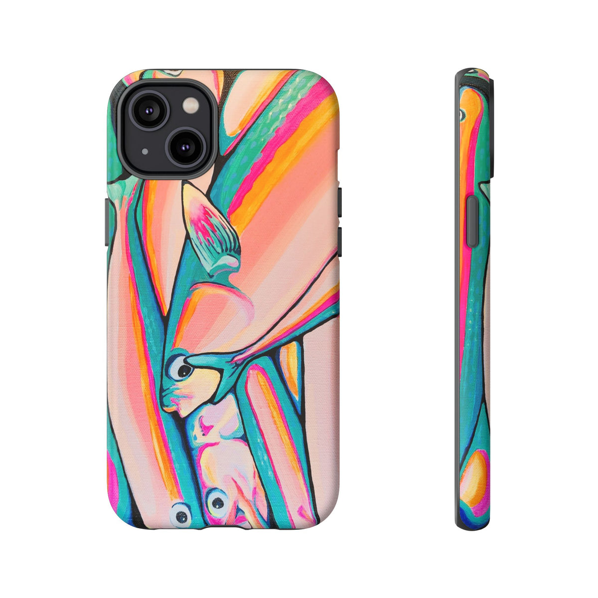 Neon Fish Tough Phone Case